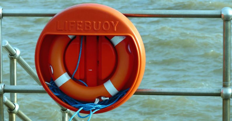Aid - Orange Lifebuoy in Case