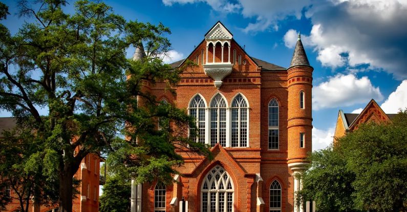 Colleges - Red and White Painted Building