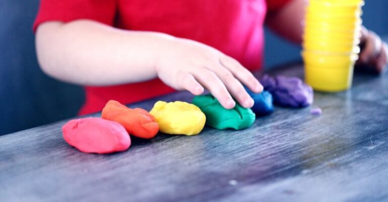 Childcare - Person Making Clay Figures